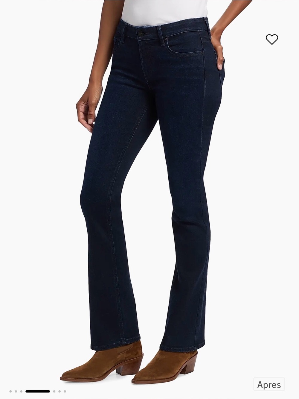 PAIGE Manhattan Bootcut Jeans – Women’s Size 25 – Dark Wash – Made in USA
